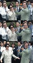 (1)Li Peng on tour of Kyushu